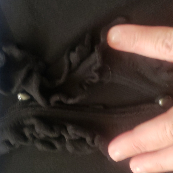 Ann Taylor L silk blend ruffle center soft cozy warm - Picture 12 of 12